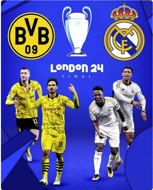 欧冠决赛：多特PK皇马 6月2日凌晨3点决战伦敦温布利