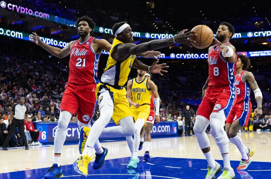 哈利伯顿32+11 恩比德伤退12+5 西卡23+8 步行者击败76人