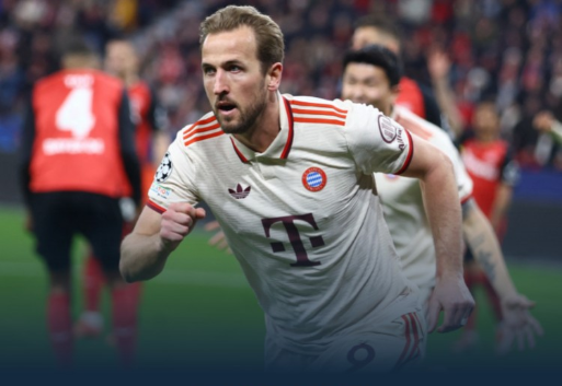 欧冠-拜仁2-0总比分5-0勒沃库森晋级欧冠8强 凯恩传射建功