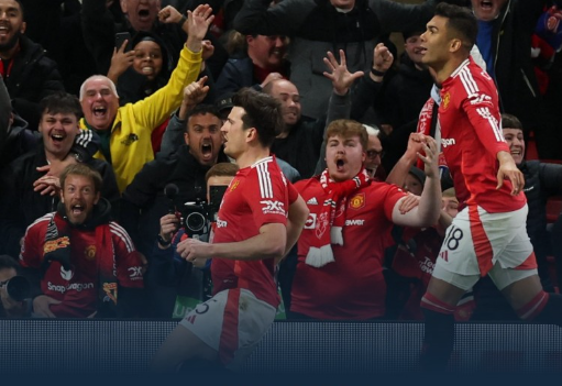 欧联杯-曼联加时让2追3总比分7-6里昂进欧联4强 马奎尔&梅努1分钟2球