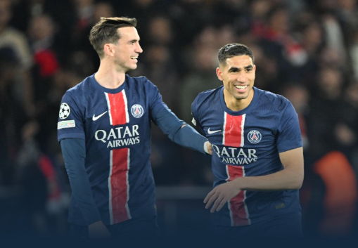 欧冠-巴黎2-1阿森纳，总分3-1晋级决赛，鲁伊斯、阿什拉夫建功